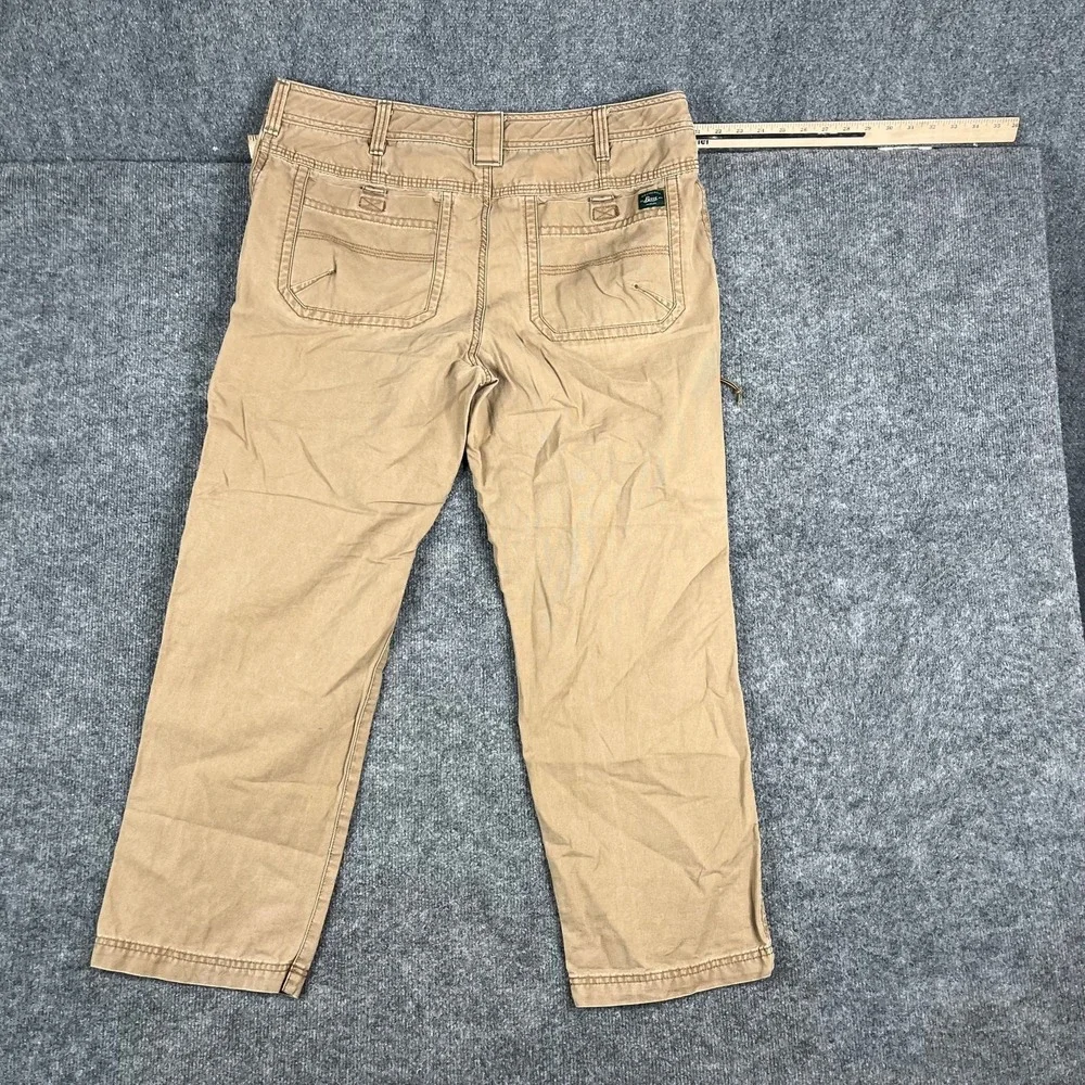 Bass‎ Cargo Pants Mens Size 38x30 Khaki Relaxed Fit Utility Casual Workwear